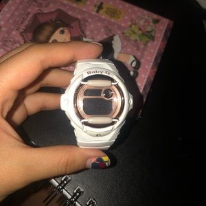 Baby G Shock Watch (White/Pink)